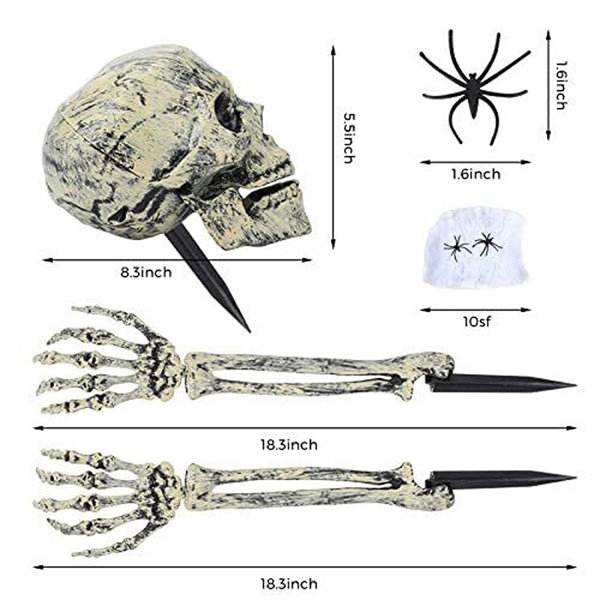 The Holiday Aisle® Scary Halloween Decorations Outdoor Skeleton Arms